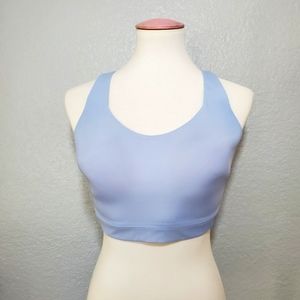Athleta Advance Bra B-G blue sports bra